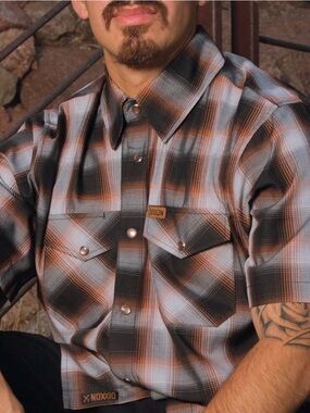 Dixxon "Patina" Men's XL Snap Button-Up Bamboo Shirt